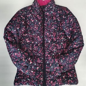 Athletech Girl's Pink & Blue Dots Jacket Sz 7/8